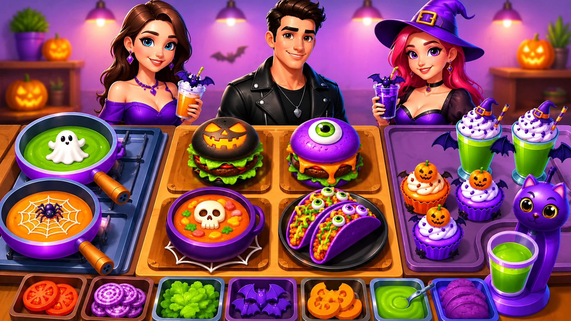 Halloween Cooking Madness Game screenshot